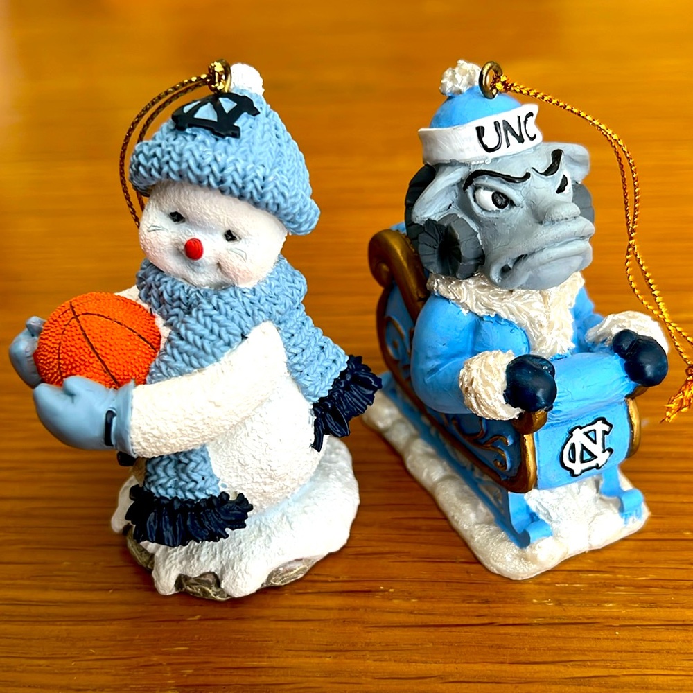 University of North Carolina Tar Heels ornaments
